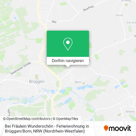 Bei Fräulein Wunderschön - Ferienwohnung in Brüggen / Born Karte