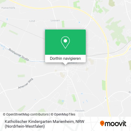 Katholischer Kindergarten Marienheim Karte