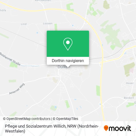 Pflege und Sozialzentrum Willich Karte