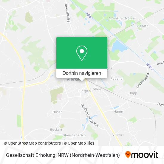 Gesellschaft Erholung Karte