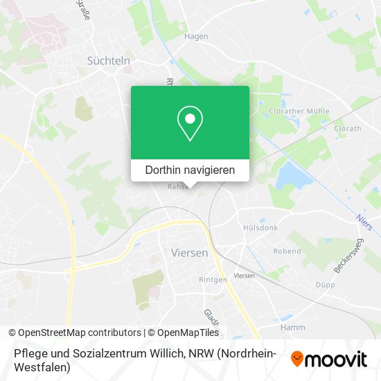 Pflege und Sozialzentrum Willich Karte