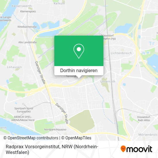 Radprax Vorsorgeinstitut Karte