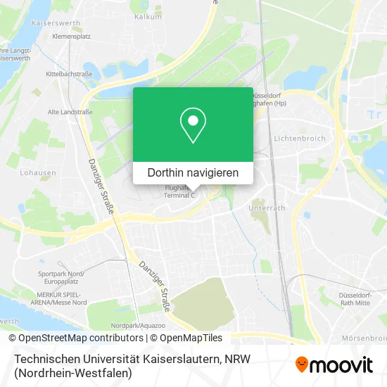 Technischen Universität Kaiserslautern Karte