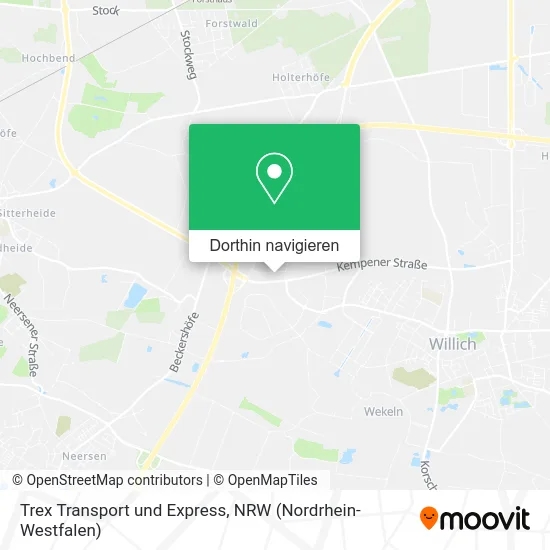 Trex Transport und Express Karte