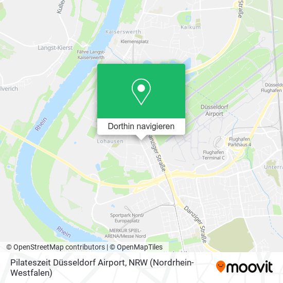 Pilateszeit Düsseldorf Airport Karte