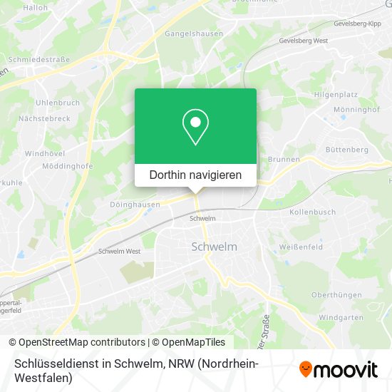 Schlüsseldienst in Schwelm Karte