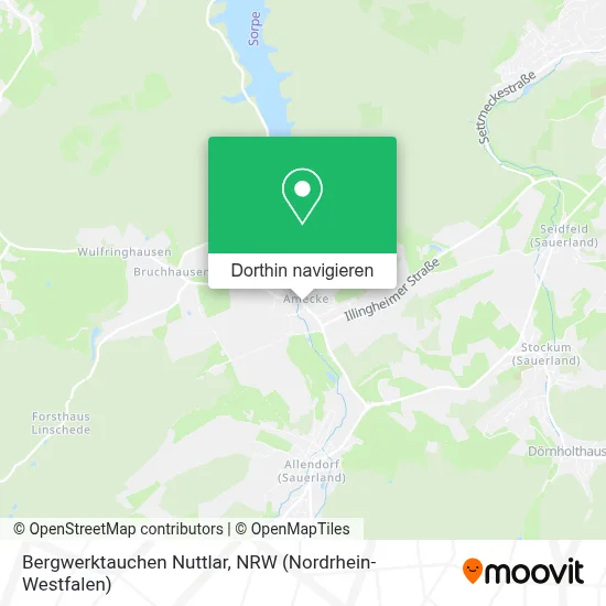 Bergwerktauchen Nuttlar Karte