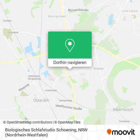 Biologisches Schlafstudio Schoening Karte