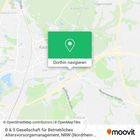 B & S Gesellschaft für Betriebliches Altersvorsorgemanagement Karte