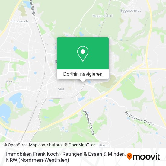 Immobilien Frank Koch - Ratingen & Essen & Minden Karte