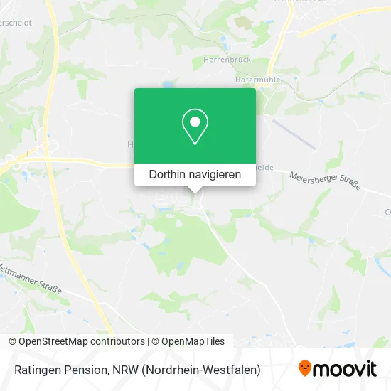 Ratingen Pension Karte