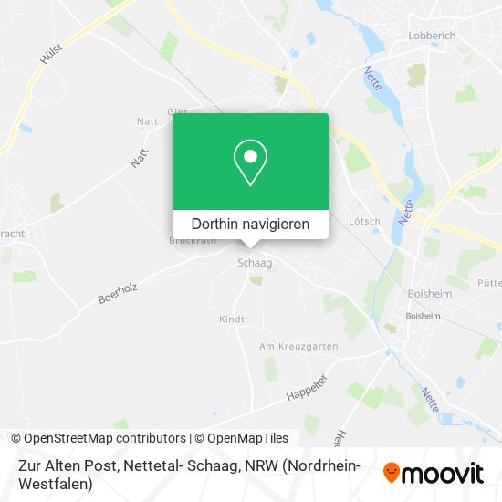 Zur Alten Post, Nettetal- Schaag Karte