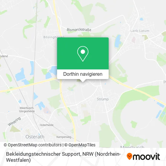 Bekleidungstechnischer Support Karte