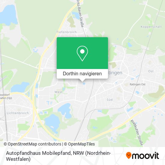 Autopfandhaus Mobilepfand Karte