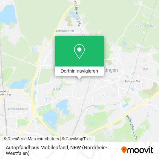 Autopfandhaus Mobilepfand Karte