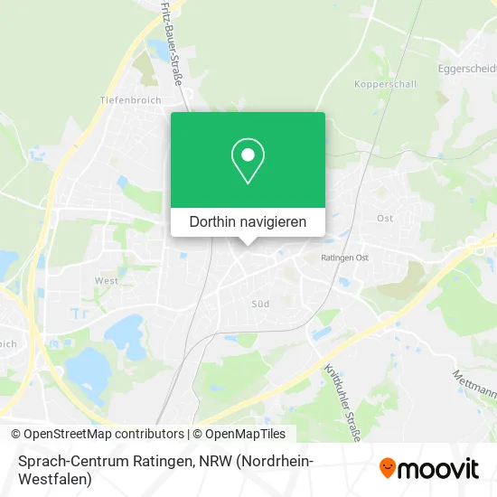 Sprach-Centrum Ratingen Karte