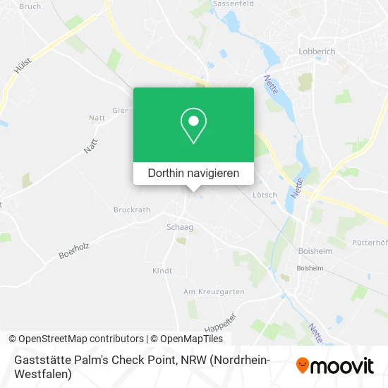 Gaststätte Palm's Check Point Karte