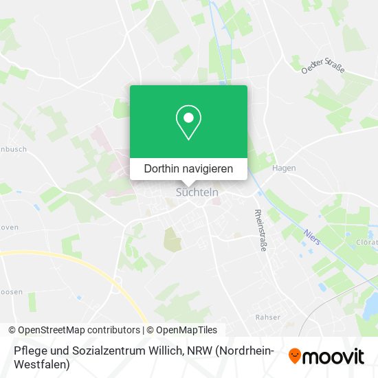 Pflege und Sozialzentrum Willich Karte