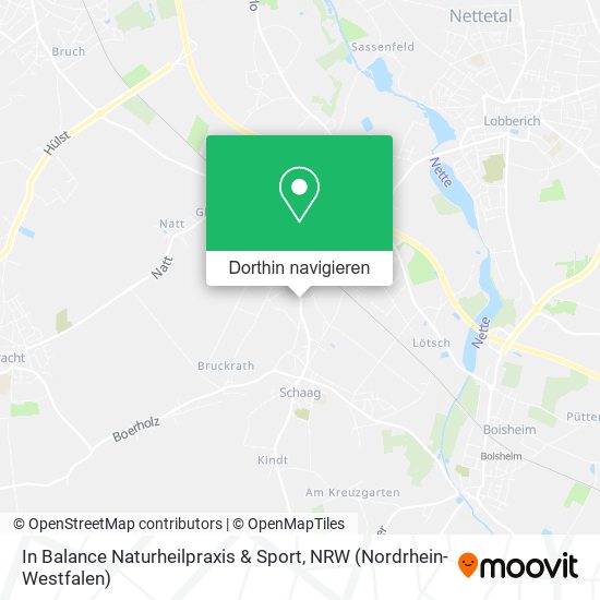 In Balance Naturheilpraxis & Sport Karte