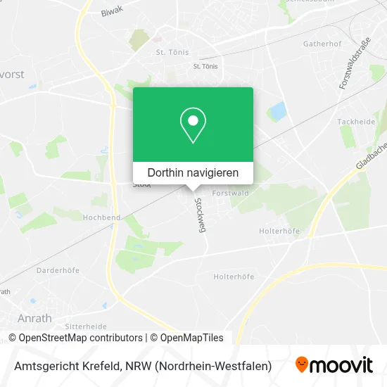 Amtsgericht Krefeld Karte