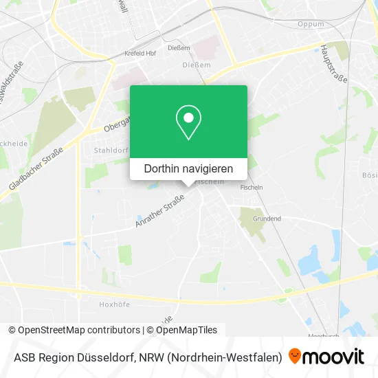 ASB Region Düsseldorf Karte
