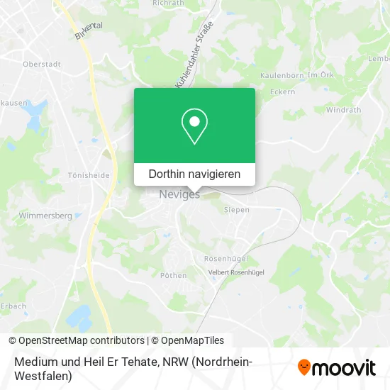 Medium und Heil Er Tehate Karte