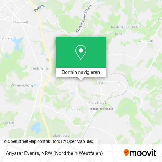 Anystar Events Karte