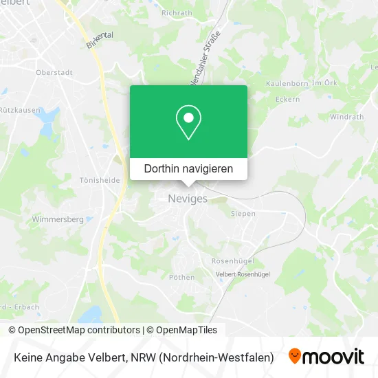 Keine Angabe Velbert Karte