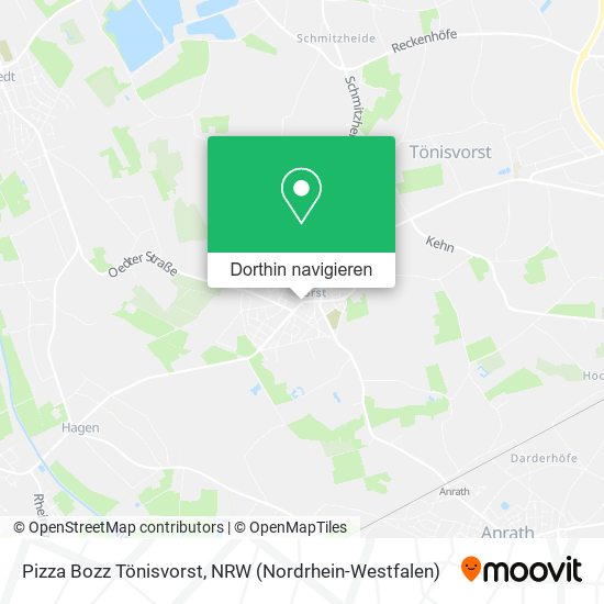 Pizza Bozz Tönisvorst Karte
