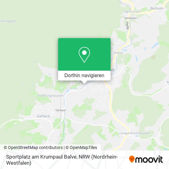 Sportplatz am Krumpaul Balve Karte