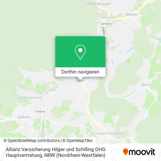 Allianz Versicherung Hilger und Schilling OHG Hauptvertretung Karte