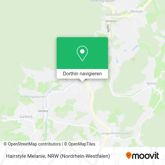 Hairstyle Melanie Karte