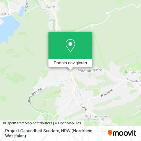 Projekt Gesundheit Sundern Karte