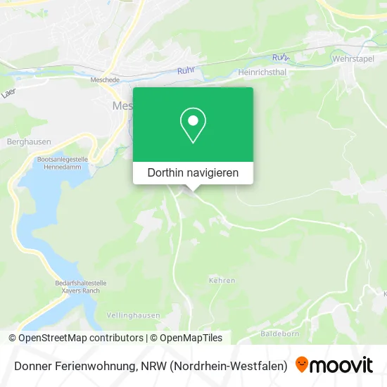 Donner Ferienwohnung Karte