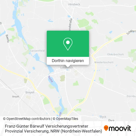 Franz-Günter Bärwulf Versicherungsvertreter Provinzial Versicherung Karte