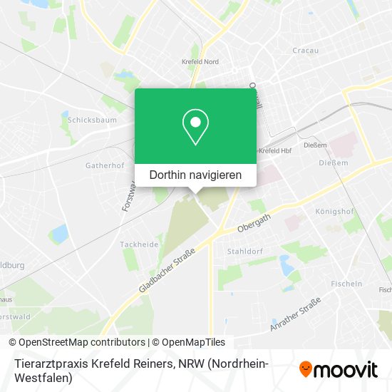 Tierarztpraxis Krefeld Reiners Karte