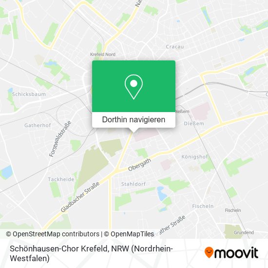 Schönhausen-Chor Krefeld Karte