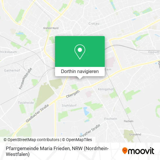 Pfarrgemeinde Maria Frieden Karte