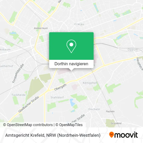 Amtsgericht Krefeld Karte