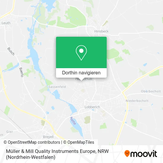 Müller & Mill Quality Instruments Europe Karte