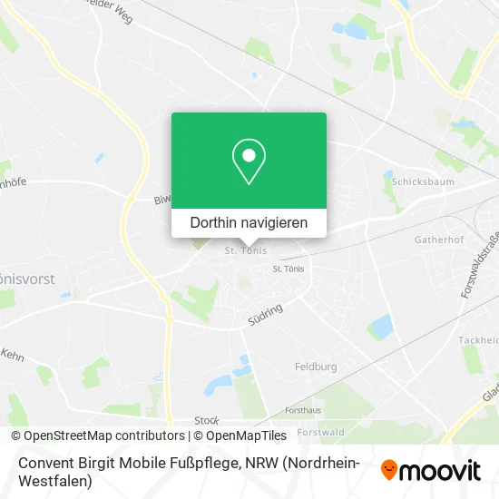 Convent Birgit Mobile Fußpflege Karte