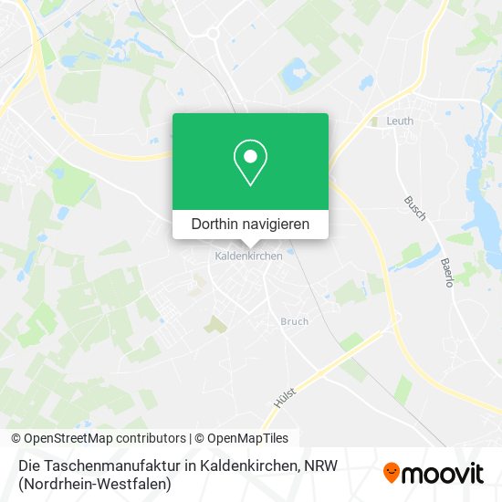 Die Taschenmanufaktur in Kaldenkirchen Karte