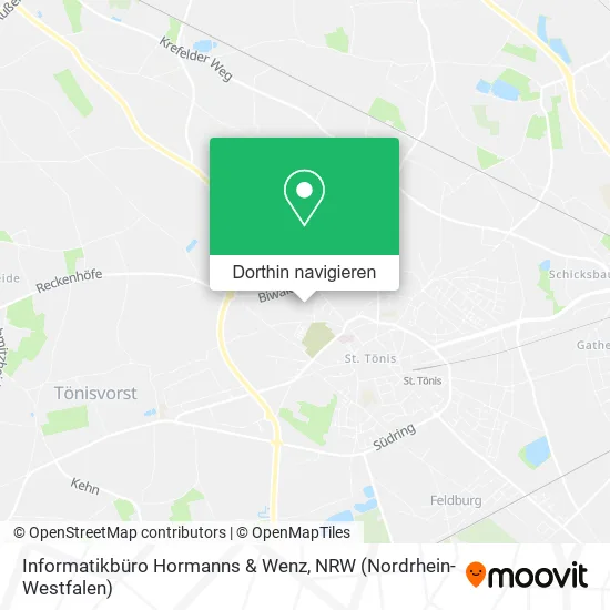 Informatikbüro Hormanns & Wenz Karte