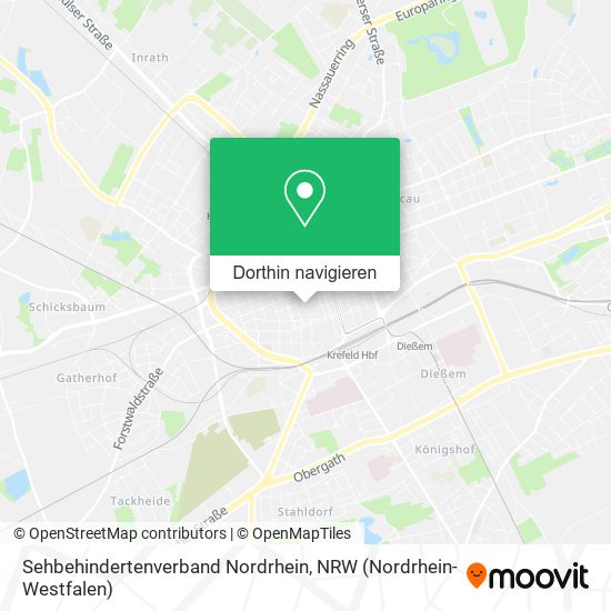 Sehbehindertenverband Nordrhein Karte