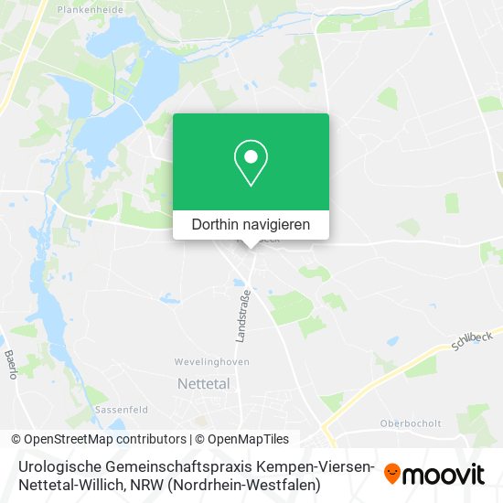 Urologische Gemeinschaftspraxis Kempen-Viersen-Nettetal-Willich Karte
