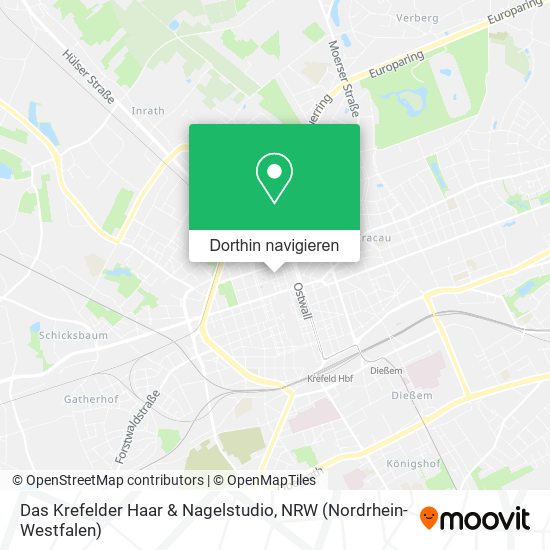 Das Krefelder Haar & Nagelstudio Karte