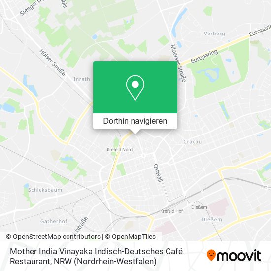 Mother India Vinayaka Indisch-Deutsches Café Restaurant Karte