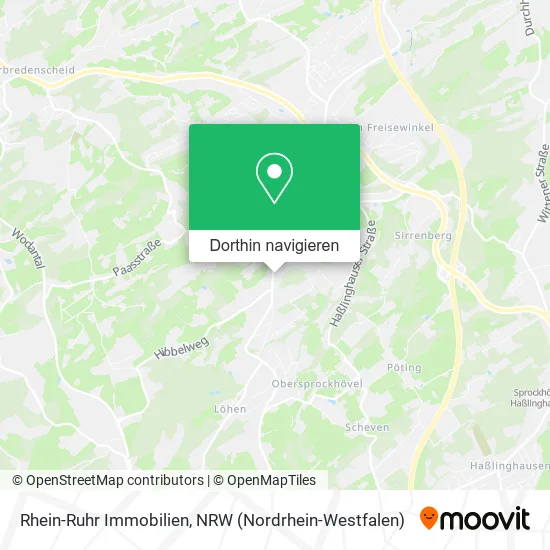 Rhein-Ruhr Immobilien Karte