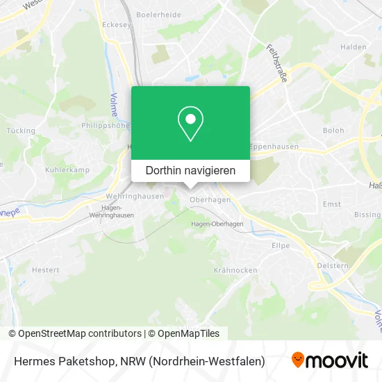 Hermes Paketshop Karte