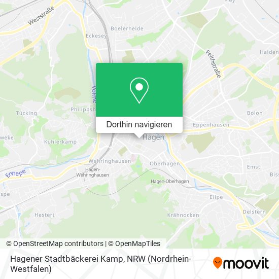 Hagener Stadtbäckerei Kamp Karte